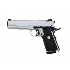 Airsoft pistole - R27-S GBB Army Armament - 1911 - Green Gas Pistol - Silver - Replika, Pistole