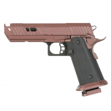 Airsoft pistole - 304 HI-CAPA Pistol GBB - Double Bell - Green Gas Pistol - Brown - Replika, PIstole