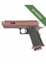 Airsoft pistole - 304 HI-CAPA Pistol GBB - Double Bell - Green Gas Pistol - Brown - Replika, PIstole