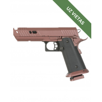 Airsoft pistole - 304 HI-CAPA Pistol GBB - Double Bell - Green Gas Pistol - Brown - Replika, PIstole