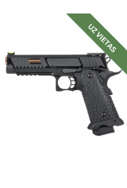 Airsoft pistole - HI-CAPA Baba Yaga Pistol - Dual Powered GAS/ CO2 - Black