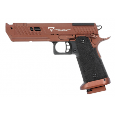 Airsoft pistole - R615 TTI Sand Viper GBB Pistol HI-CAPA - Green Gas Pistol - Brown - Replika, Pistole