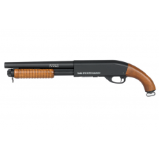 Airsoft ierocis - Shotgun - M870 - ST870 Short Shotgun - Real Wood, Black - Replika, Ieorcis