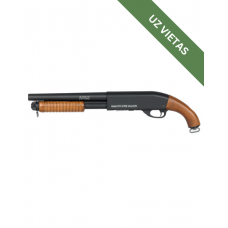 Airsoft ierocis - Shotgun - M870 - ST870 Short Shotgun - Real Wood, Black - Replika, Ieorcis