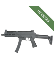 Airsoft automāts - Compact WE06 submachine gun - PP-19 Vityaz / PPK-20 - Black - Replika, Ierocis