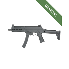 Airsoft automāts - Compact WE06 submachine gun - PP-19 Vityaz / PPK-20 - Black - Replika, Ierocis