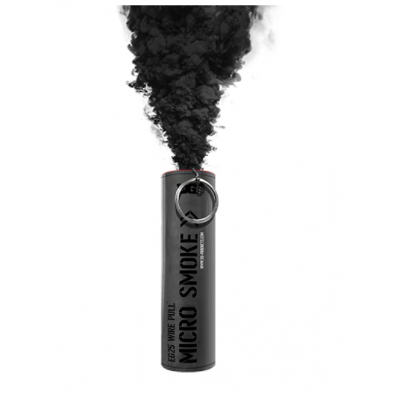 EG25 dūmu svece ar izraujamu gredzenu MELNA