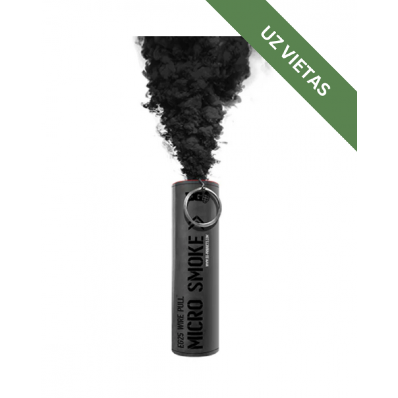 EG25 dūmu svece ar izraujamu gredzenu MELNA