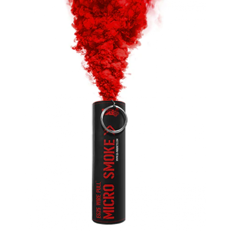 EG25 dūmu svece ar izraujamu gredzenu SARKANA