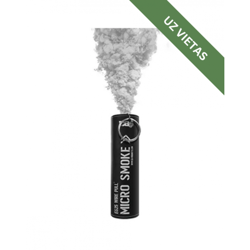 EG25 dūmu svece ar izraujamu gredzenu BALTA