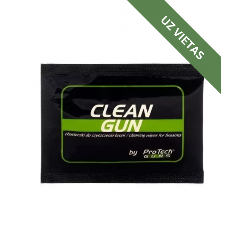 Ieroču kopšanas salvetes - Clean Gun Tissues for Gun Cleaning