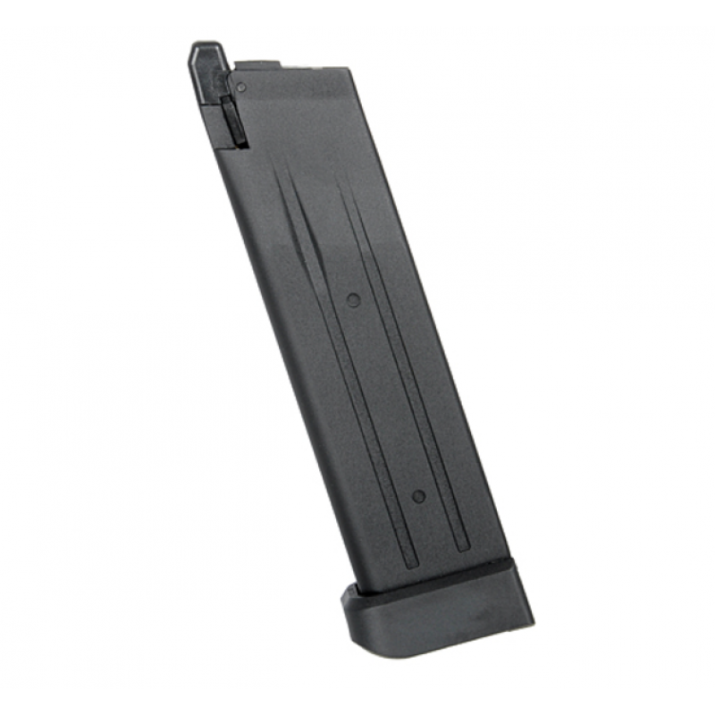 Aptvere - 28rd Green Gas Full Metal Magazine for HI-CAPA Kikimora/ Baba Yaga - Black