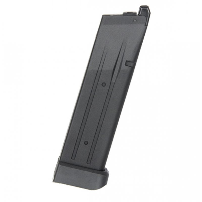 Aptvere - 28rd Green Gas Full Metal Magazine for HI-CAPA Kikimora/ Baba Yaga - Black