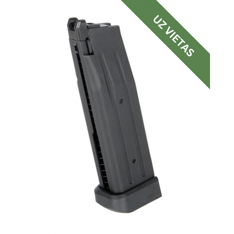Aptvere - 28rd Green Gas Full Metal Magazine for HI-CAPA Kikimora/ Baba Yaga - Black
