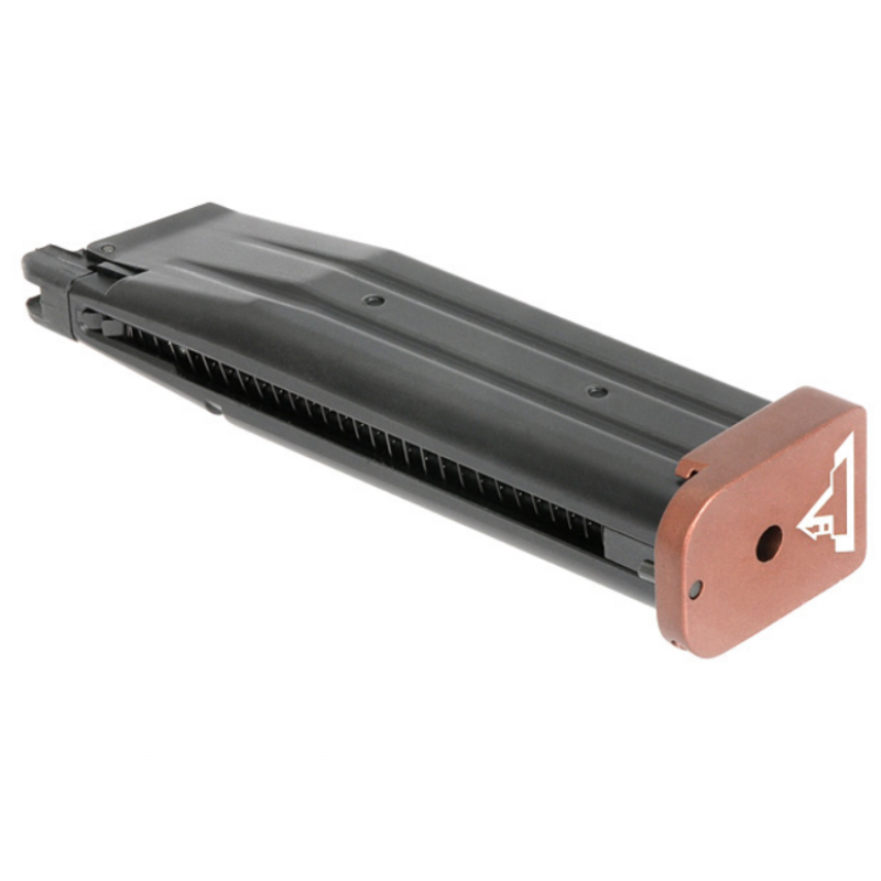 Aptvere - 28rd Green Gas Full Metal Magazine for R615 TTI Sand Viper - Black