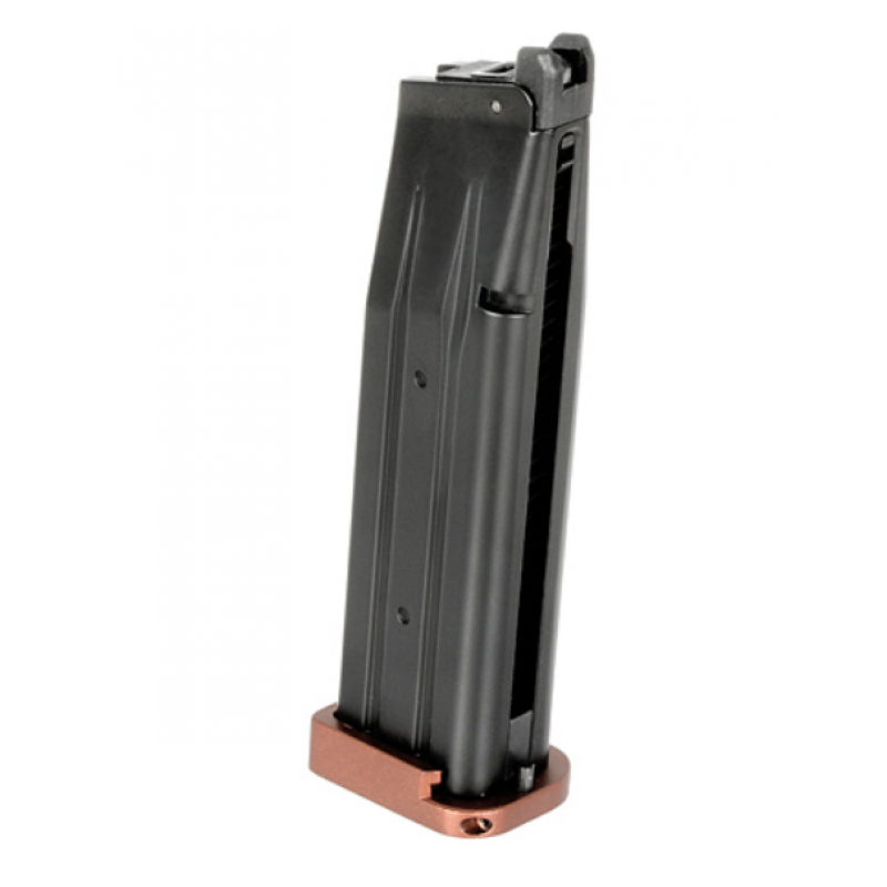 Aptvere - 28rd Green Gas Full Metal Magazine for R615 TTI Sand Viper - Black