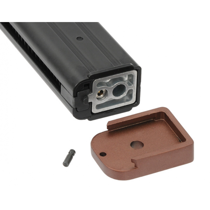 Aptvere - 28rd Green Gas Full Metal Magazine for R615 TTI Sand Viper - Black