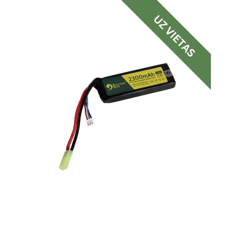 Airsoft Baterija - LiPo 7,4V 2300mAh 20/40C battery - Akumulators