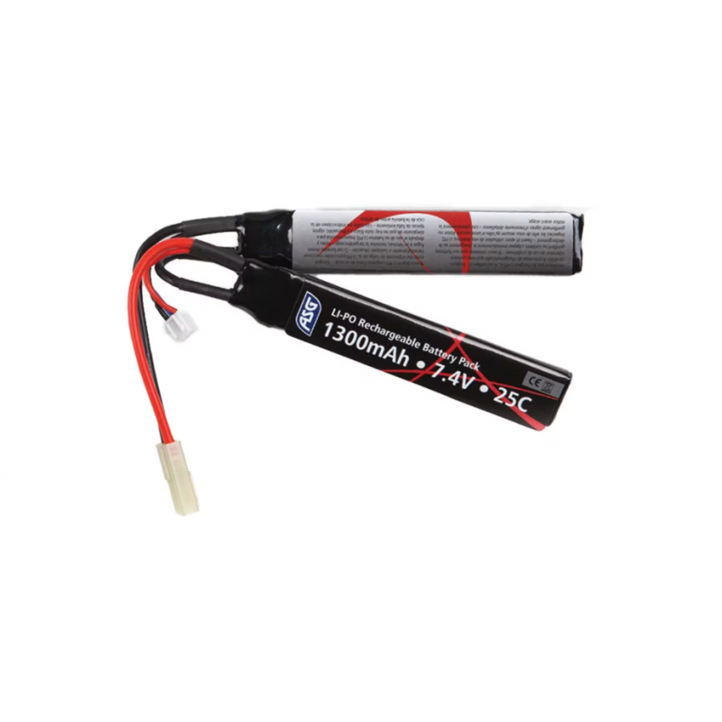 Airsoft Baterija - LiPo 7,4V 1300mAh 20C - Akumulators