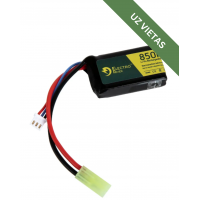 Airsoft Baterija - Lipo 7.4V 850mAh 20C Battery - Akumulators