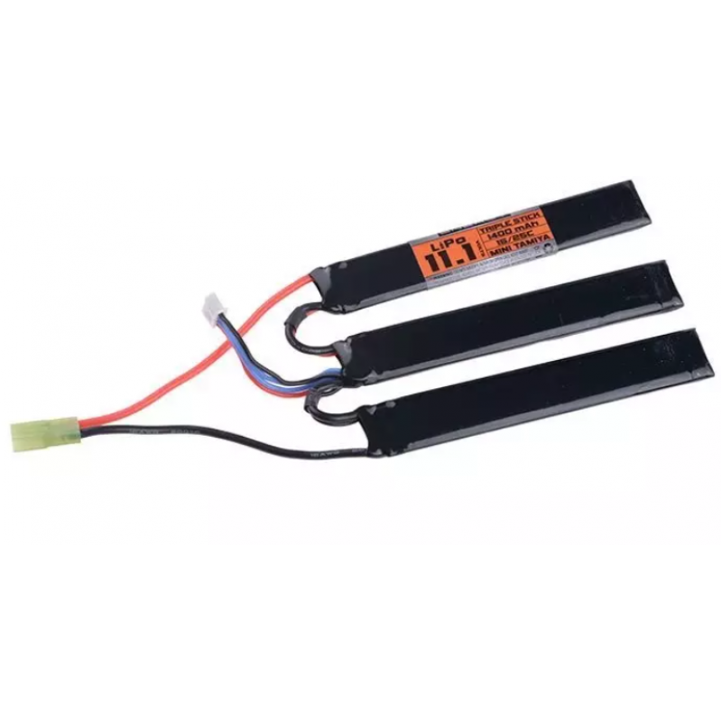 Airsoft Baterija - LiPo 11.1V 1400mAh 15/25C 3-Cell Valken Energy Battery - Akumulators