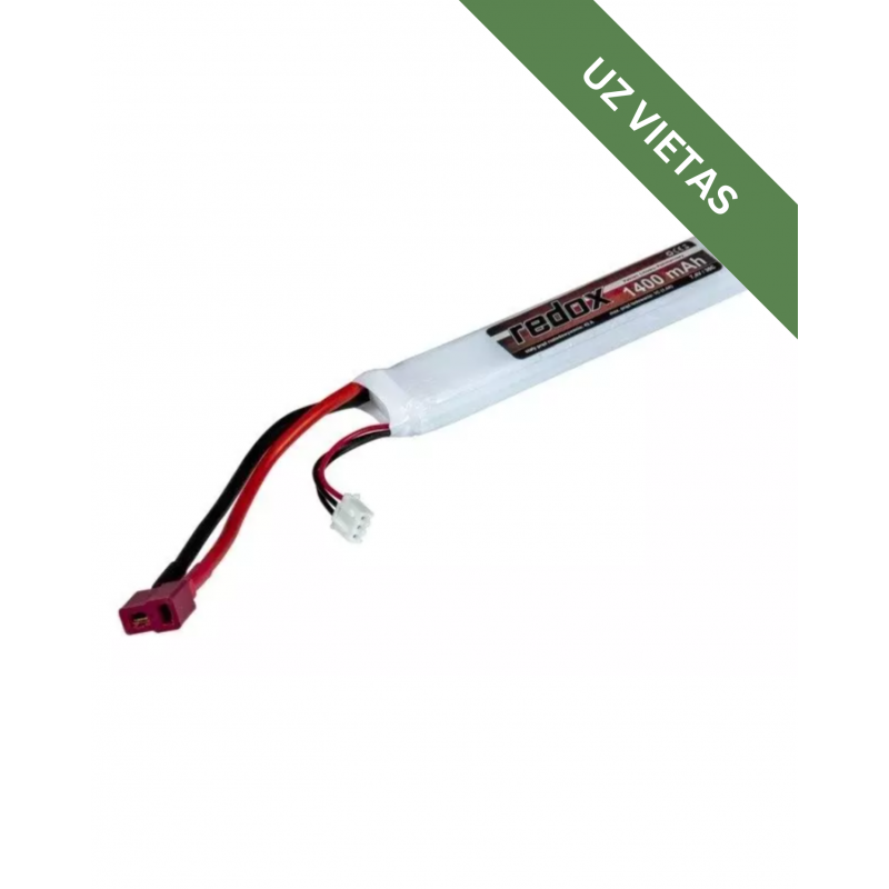 Airsoft Baterija - LiPo 7,4V 1400mAh 30C Battery - Akumulators