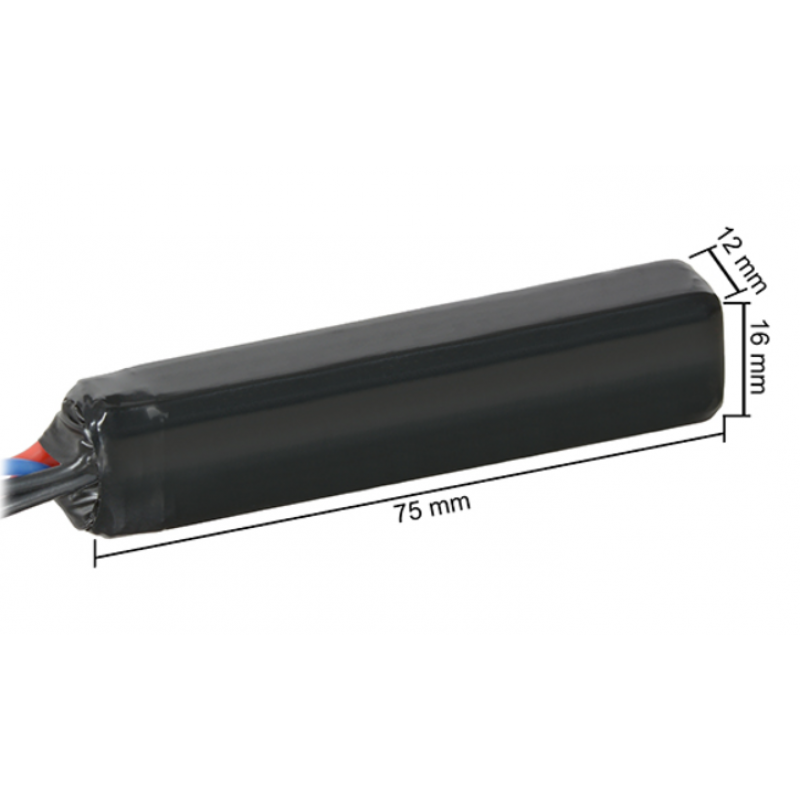 Airsoft Baterija - LiPo 7.4V 500 mAh Battery for Replicas of Electric PIstol - Akumulators
