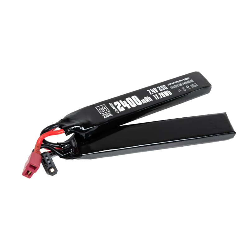 Airsoft Baterija - LiPo 7.4V 2500 mAh 25C Specna Arms 2-module T-Deans battery G-Tech - Akumulators