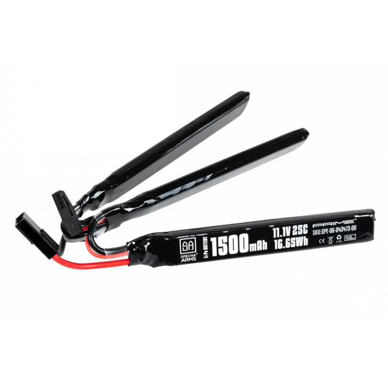 Airsoft Baterija - LiPo 11.1V 1500 mAh 25C Specna Arms 3-module Tamiya mini G-Tech - Akumulators