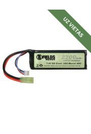 Airsoft Baterija - LiPo 7.4V 2200mAh 25/ 40 C 8Fields - Akumulators
