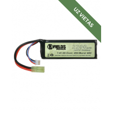 Airsoft Baterija - LiPo 7.4V 2200mAh 25/ 40 C 8Fields - Akumulators