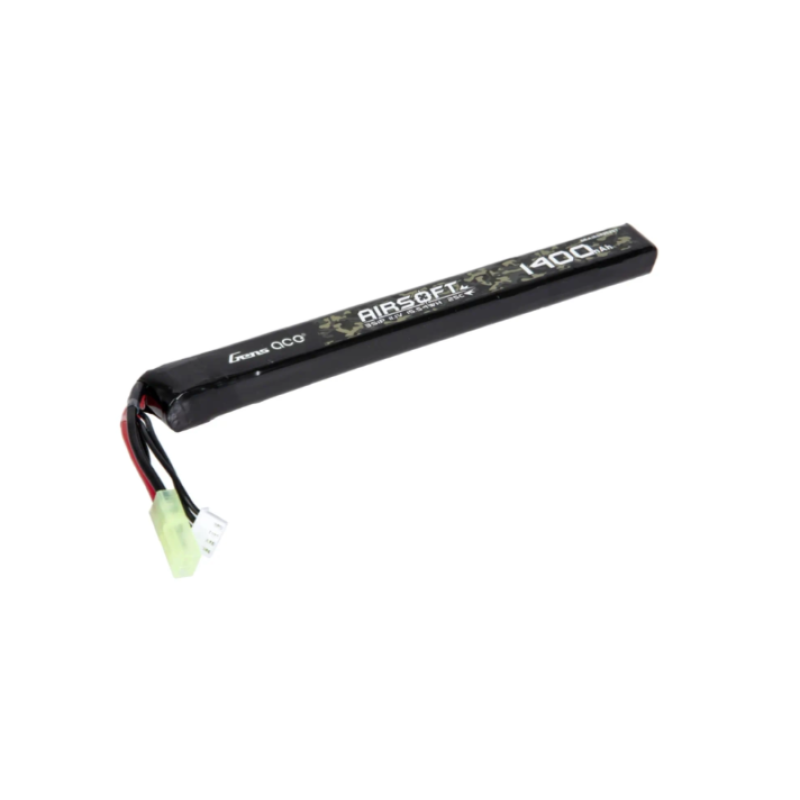 Airsoft Baterija -  Gens Ace Li-Po 25C 1400mAh 3S1P 11.1V -  Tamiya small - Akumulators