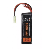 Airsoft Baterija - LiPo 7,4V 1800mAh 25/45C battery - Akumulators