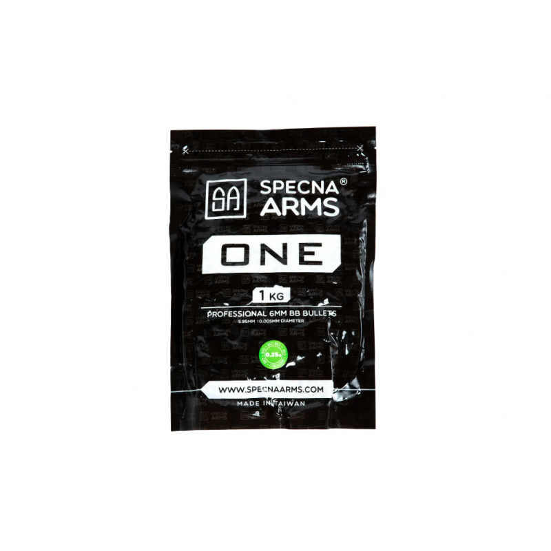 Airsoft bumbiņas 0.25g Specna Arms ONE™ BIO BBs - 1kg - White