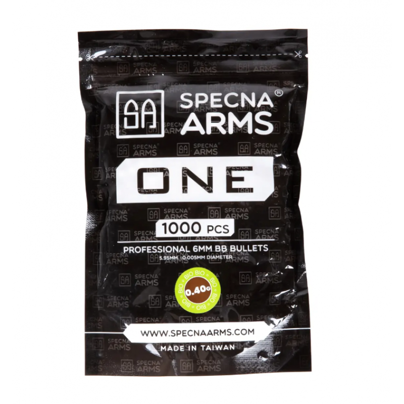 Airsoft bumbiņas - Specna Arms ONE ™ Biodegradable BB's 0.40g - 1000 pcs - White