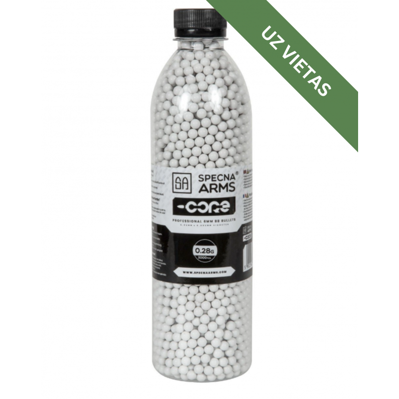 Airsoft bumbiņas - Specna Arms Core ™ BB's 0.28g - 3000 pcs - White