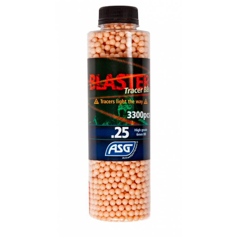 Airsoft bumbiņas - Airsoft BBs Blaster Tracer 0.25g - 3300 Pcs - red