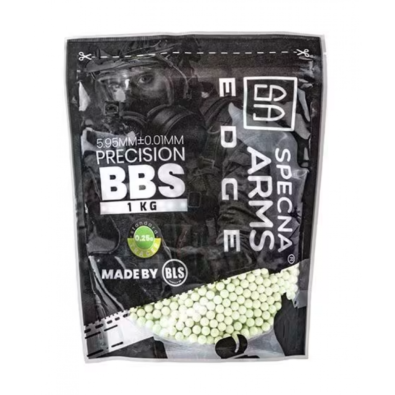 Airsoft bumbiņas - Airsoft BBs Specna Arms EDGE Tracer 0.25g 1kg - green