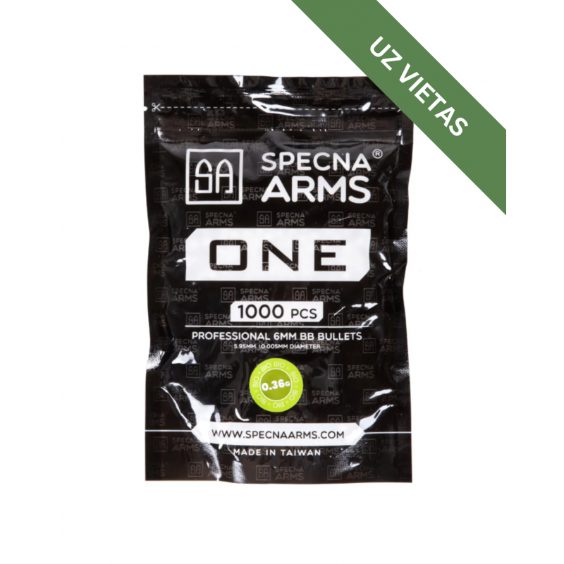 Airsoft bumbiņas - Specna Arms ONE ™ Biodegradable BB's 0.36g - 1000 pcs - White