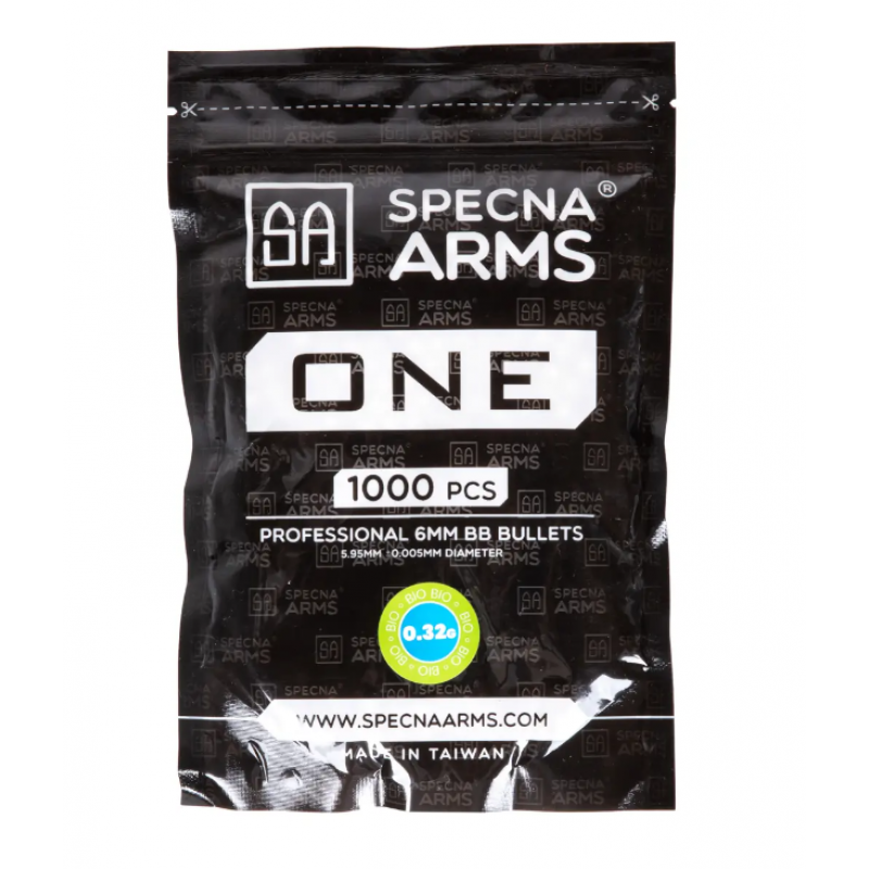 Airsoft bumbiņas - Specna Arms ONE ™ Biodegradable BB's 0.32g - 1000 pcs - White