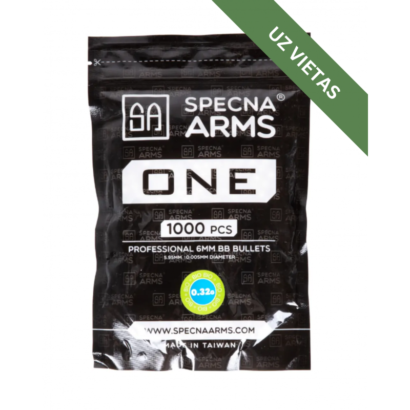 Airsoft bumbiņas - Specna Arms ONE ™ Biodegradable BB's 0.32g - 1000 pcs - White