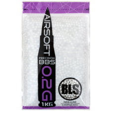 Airsoft bumbiņas - BLS BBs 0.20g - 1kg - White