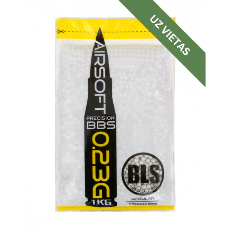 Airsoft bumbiņas - BLS BBs 0.23g - 1kg - White