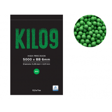 Airsoft bumbiņas - Airsoft BB Biodegradable Precision 6mm - 0.20g - 5000rd - 1kg -  Green