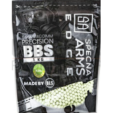 Airsoft bumbiņas - Specna Arms EDGE™ Precision Biodegradable Tracer BBs 0.25g - 1kg - Green
