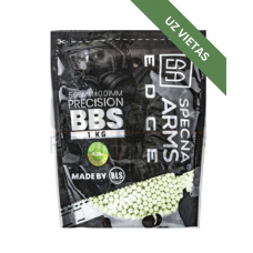 Airsoft bumbiņas - Specna Arms EDGE™ Precision Biodegradable Tracer BBs 0.25g - 1kg - Green