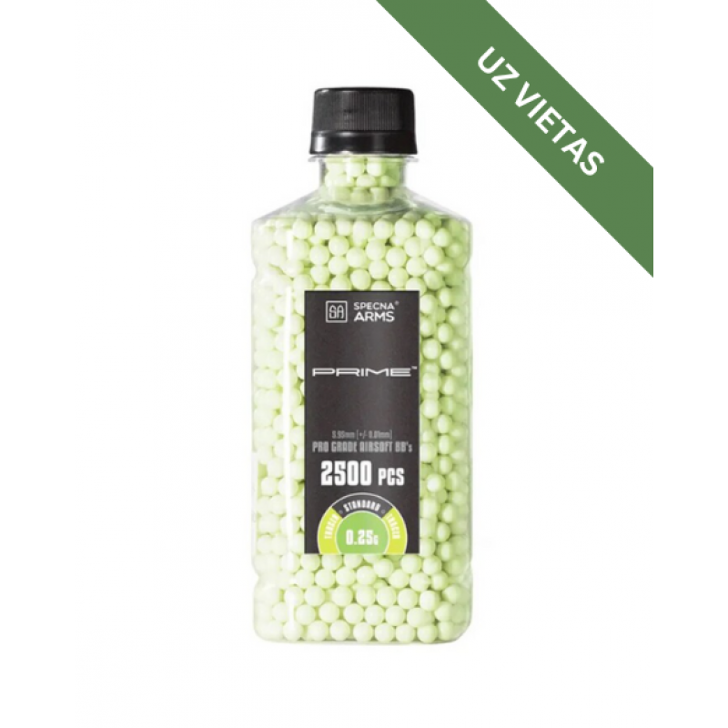 Airsoft bumbiņas - Specna Arms PRIME Tracer Precision BBs 0.25 g - 2500 pcs. - Green