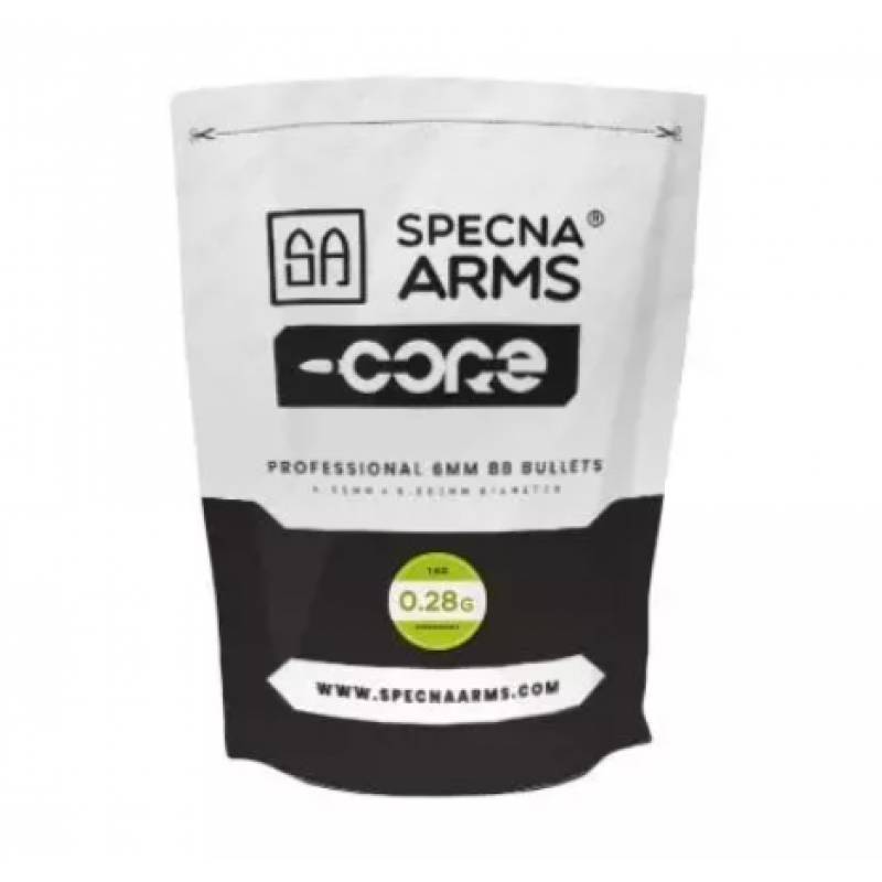Airsoft bumbiņas - Specna Arms Core ™ Biodegradable BB's 0.28g - 1kg- White