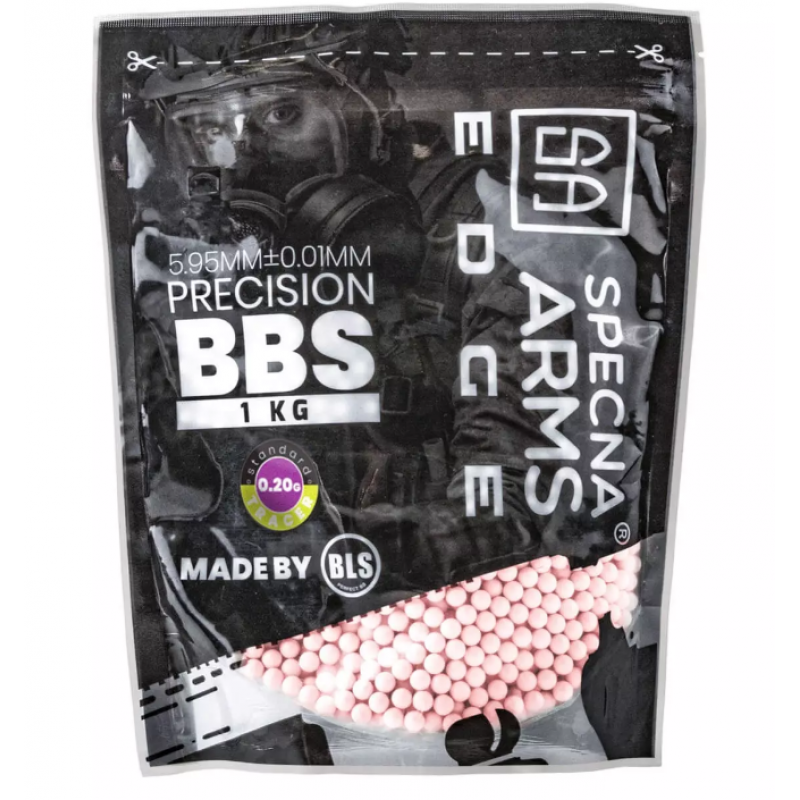 Airsoft bumbiņas -  BBs Tracer 0.20g Specna Arms EDGE ™ 1kg - Red