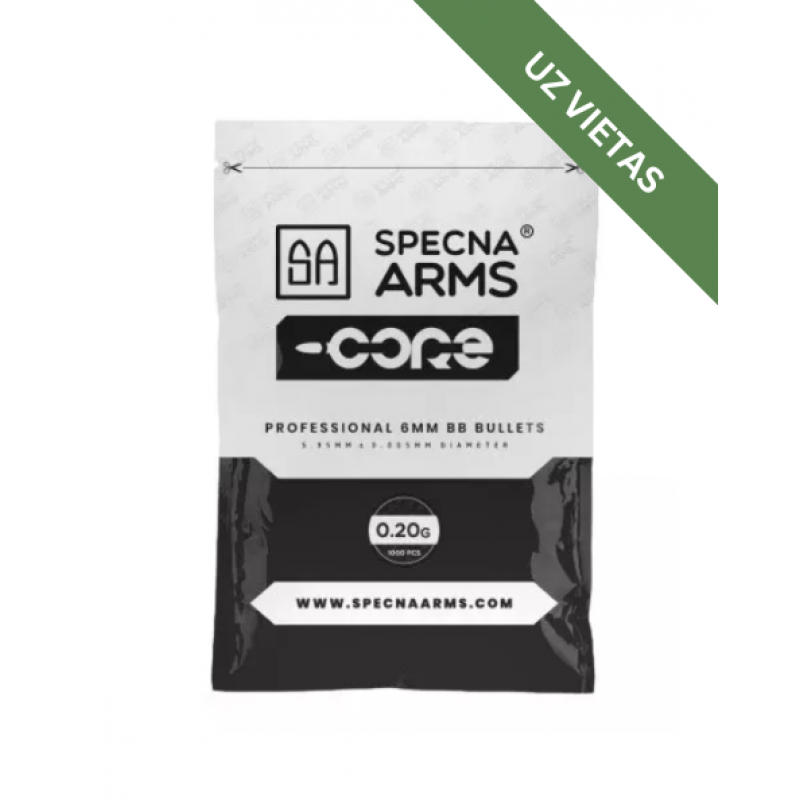 Airsoft bumbiņas - Specna Arms Core ™ BBs 0.20g - 1000 pcs - White